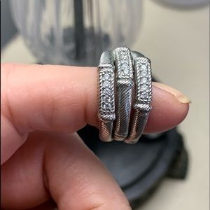 Judith Ripka Triple Hoop Earrings